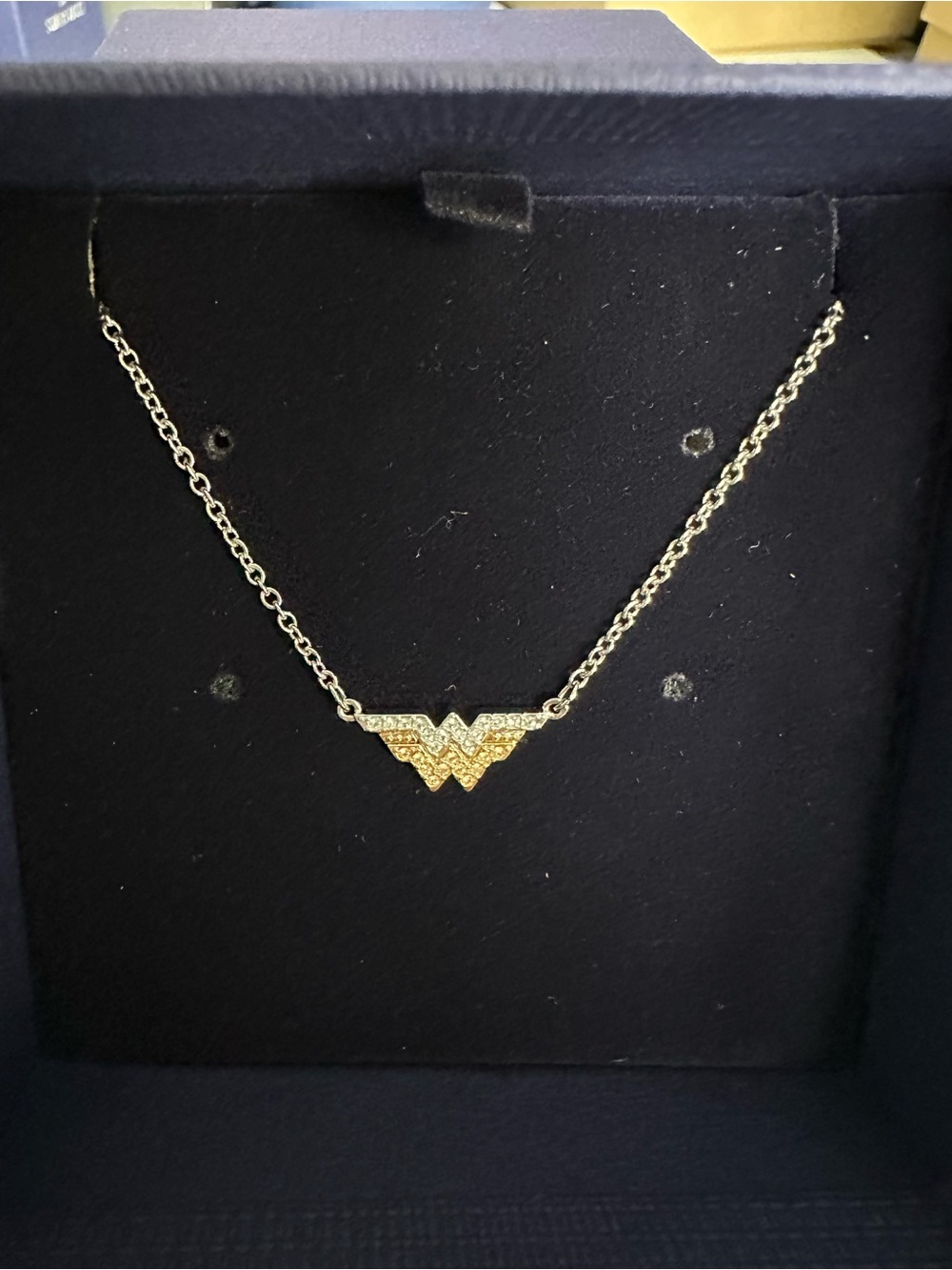 Swarovski Wonder Emblem Two-Tone Necklace - NEW - style 552407 - Picture 4 of 5